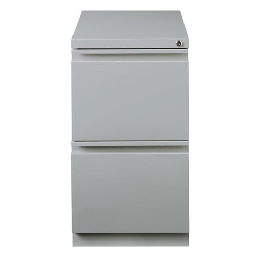 Hirsh Industries Silver / Modern / 27.75" H X 15.00" W X 19.88" D Mobile File Cabinets