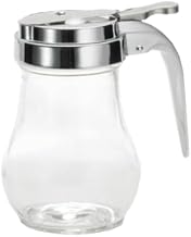 TableCraft 406 Dispenser, 6 oz., fits Rack 1371R, Teardrop Glass, Dishwasher Safe, Chrome Plated Metal top