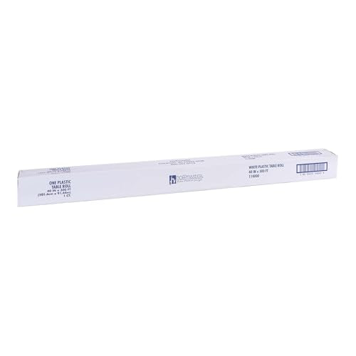 Hoffmaster White / 3600" x 480" (Rectangular) / Tablecover Roll Tablecloths