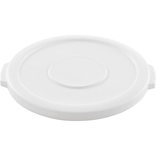 10 Gallon Plastic Trash Can Lid by Global Industrial – 10 Gallon, 10.0 gallons, Polyethylene Resin, White, Model 240457WH