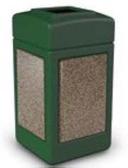 Commercial Zone 720354 StoneTec Square44; Forest Green with Riverstone