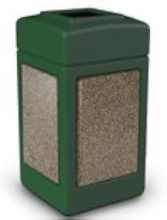 Commercial Zone 720354 StoneTec Square44; Forest Green with Riverstone