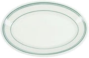 Homer Laughlin China 1561 Green Band Oval 12 Platter - Dozen