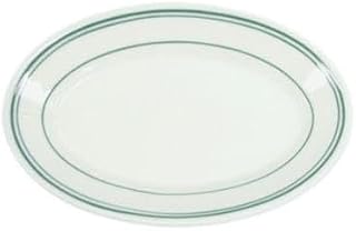 Homer Laughlin China 1561 Green Band Oval 12 Platter - Dozen