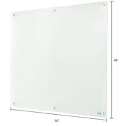Global Industrial 60"W x 48"H / Frosted / Industrial Dry Erase Boards