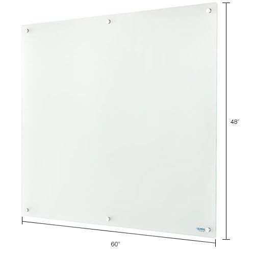 Global Industrial 60"W x 48"H / Frosted / Industrial Dry Erase Boards