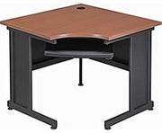 Global Industrial 36" W Corner Desk - Cherry Finish Top