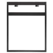 HUBERT Rectangular - 1 Unit / black Store Sign Holders