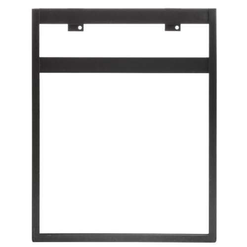 HUBERT Rectangular - 1 Unit / black Store Sign Holders