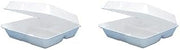 Dart 95HT3R Lg 3 Comp Foam Hinged Container, 9.5 in (Case of 200) (2-(Pack))