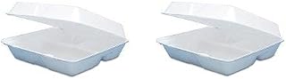 Dart 95HT3R Lg 3 Comp Foam Hinged Container, 9.5 in (Case of 200) (2-(Pack))