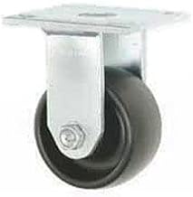 Faultless 3461S-5 Faultless Rigid Plate Caster 5" Polyolefin Wheel