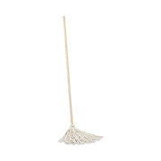 Deck Mop with Wooden Handle in White by Unisan – White, Model 112C