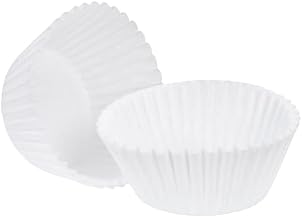 White Baking Cup, 4.5 x 2 x 1.25 inch, 1000 Count per Pack - 10 per case.