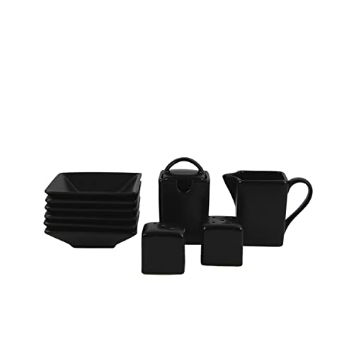 10 Strawberry Street Matte Black / 45 PC / 1 Dinnerware Sets