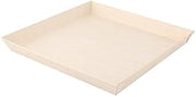 PacknWood 210SAMBQ2323 42 oz. Samurai Square Wooden Dish