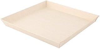 PacknWood 210SAMBQ2323 42 oz. Samurai Square Wooden Dish