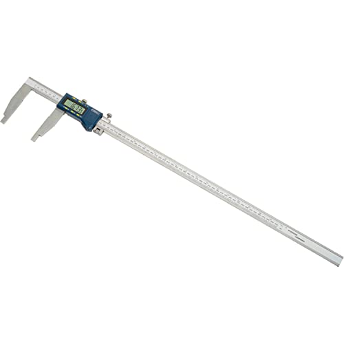 Xtra-Range Digital Caliper - 0-24" Range by Fowler – 32"L x 7"W x 1.5"H, Stainless Steel, Gray/Blue, Model 54-100-024-1
