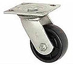 5" Hard Rubber Wheel, Medium Duty Swivel Plate Caster, 290 Lb. Capacity