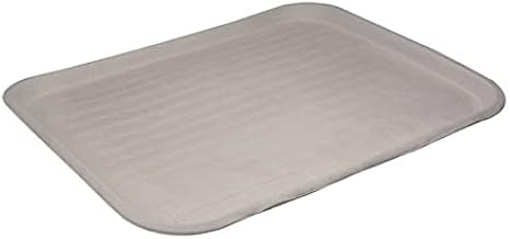 Pactiv 14''x18'' Disposable Food Tray Made with a Fiber Blend Designed for Schools or Snack Bars | 100 Trays per Case, Beige, M531418 | Durable, M531418, Fiber Blend, Designed, Great for Cafeterias, Snack Bars, and Concessions, Made in USA