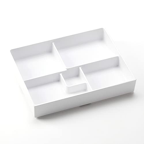 5 Compartment Bento Box by American Metalcraft – 10-7/8" L X 8-1/4" W X 3/4" H, White, Model BB5WH