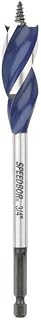 IRWIN SPEEDBOR Tri Flute Wood Drill Bit 13/16"(3041017), Black (Pack of 5)