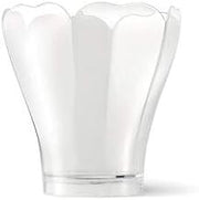 Alcas 5.41-Ounce Lily Clear Six-Sided Plastic Cup 2.80 Inch Across x 3.15 Inch High - Pack of 40