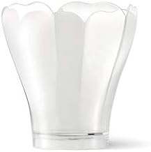Alcas 5.41-Ounce Lily Clear Six-Sided Plastic Cup 2.80 Inch Across x 3.15 Inch High - Pack of 40