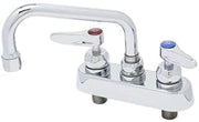 T&S Brass, B-1111-CR-M, 4" Workboard Faucet, Deck Mount, Ceramas