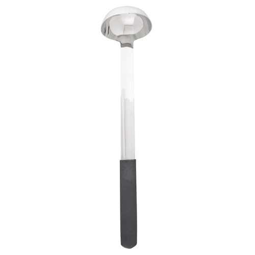 Ladle, 2 oz., 2-7/8" x 2-1/2" x 12-5/8", dishwasher safe, black handle, 18-0 stainless steel by Tablecraft – 60.0 milliliters, Stainless Steel (18-0), Black, Model AM5312BK