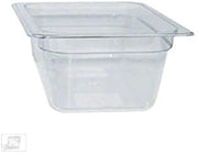 Royal Industries Steam Table Pans, Polycarbonate, 2" Ninth-Size, Clear