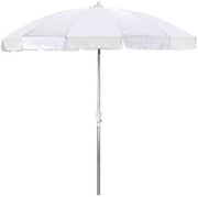 California Umbrella 7-1/2-Feet Anodized Patio Umbrella, White