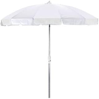 California Umbrella 7-1/2-Feet Anodized Patio Umbrella, White