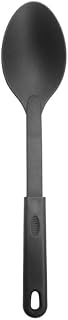 CAC Foodservice Nylon Utensil KUNL-SO01 Solid Spoon Black