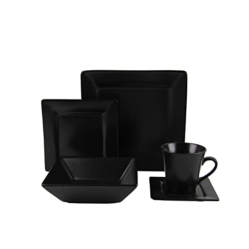 10 Strawberry Street Matte Black / 30 PC / 1 Dinnerware Sets