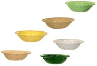 GET Supermel 5 Oz. Sandstone Rimmed Fruit Bow - 4-5/8" [Box of 48]