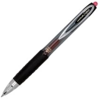 Uni-Ball Signo Gel 207 Roller Ball Retractable Gel Pen, Red Ink, Micro Fine, 12/Pack, Case of 2 Packs