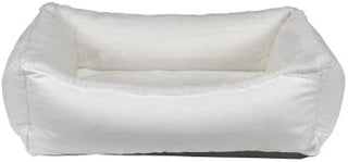 Bowsers Winter White Dream Fur (Inner) Snowflake Microvelvet (Outer) Oslo Ortho Bed (Large)