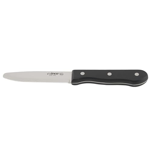 Winco 1 / 4.8" / Rounded Plastic Steak Knives