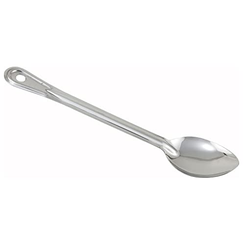 Winco 13" / Solid / Silver Cooking Spoons