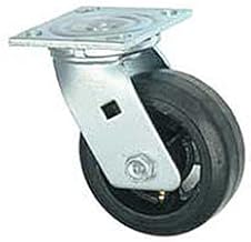 Faultless Swivel Plate Caster, 5" Mold-On Rubber Wheel