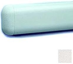 Wall Guard W/Rounded Top & Bottom Edges, 2-516"H x 12'L, Pearl