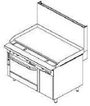 Southbend P48N-TTTT 48'' Gas Griddle Range | 120,000 BTU