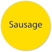 DayMark - 111261 - DuraMark 1 in Round Sausage Deli Label