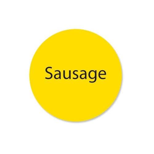 DuraMark 1 in Round Sausage Deli Label by DayMark – Model 111261