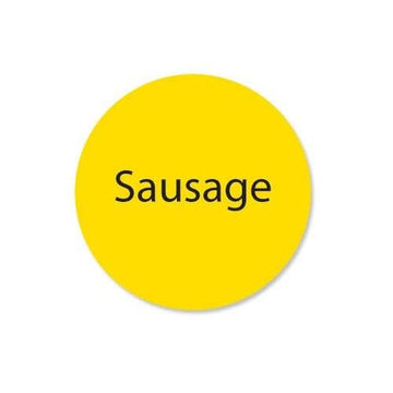 DuraMark 1 in Round Sausage Deli Label by DayMark – Model 111261