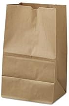 AJM Packaging Natural Kraft Squat Grocery Bag - 500 per case.