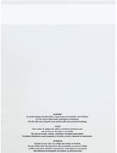 12 x 15" - 1.5 Mil Resealable Suffocation Warning Poly Bags