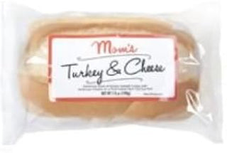 Moms Turkey and Cheese Sub, 6 inch -- 12 per case.