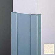 End Wall 90 Corners, 2'' Wings, 8'H W/Caps, 6"W, Porcelain, Aluminum